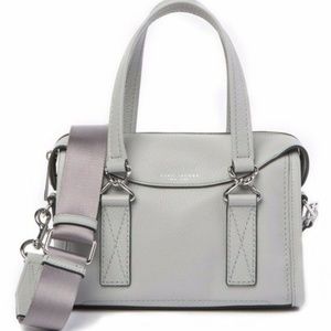 Marc Jacobs Wellington Leather Satchel Light Grey
